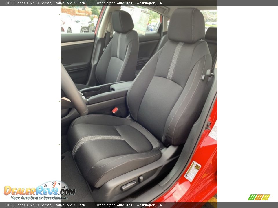 Front Seat of 2019 Honda Civic EX Sedan Photo #14