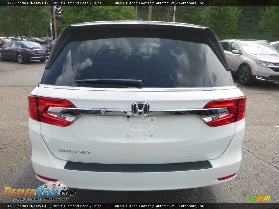 2019 Honda Odyssey EX-L White Diamond Pearl / Beige Photo #3
