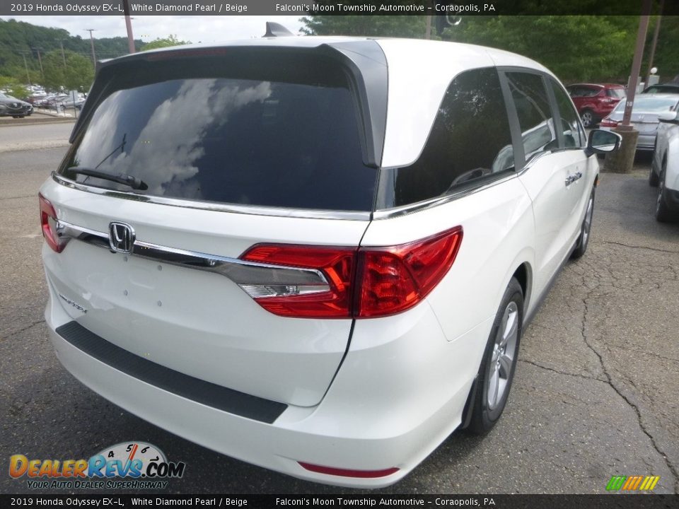 2019 Honda Odyssey EX-L White Diamond Pearl / Beige Photo #4