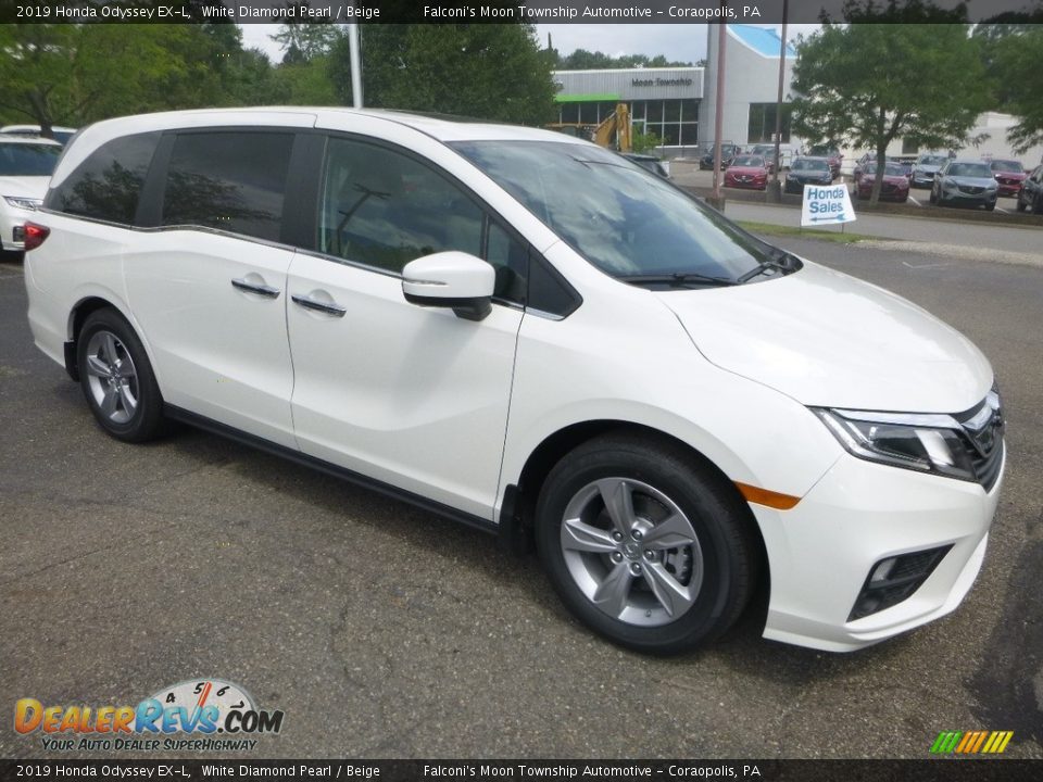 2019 Honda Odyssey EX-L White Diamond Pearl / Beige Photo #5