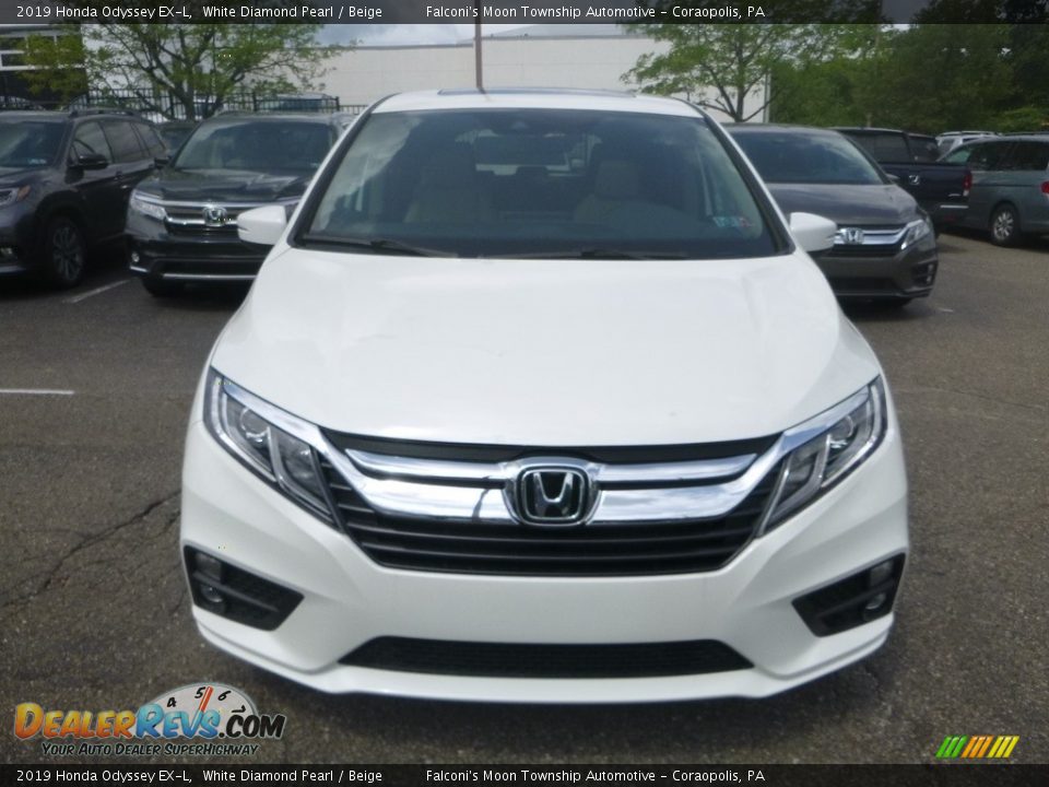 2019 Honda Odyssey EX-L White Diamond Pearl / Beige Photo #6