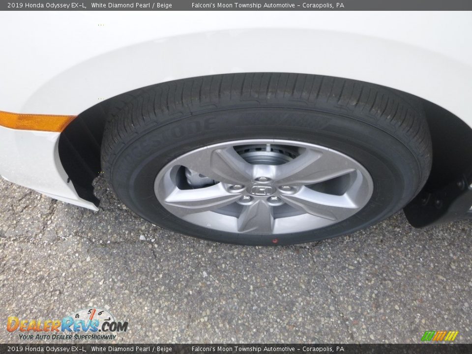 2019 Honda Odyssey EX-L White Diamond Pearl / Beige Photo #7