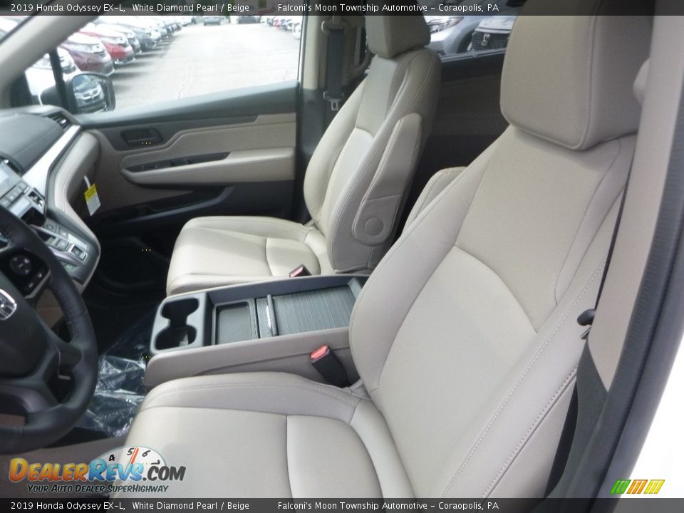 2019 Honda Odyssey EX-L White Diamond Pearl / Beige Photo #8