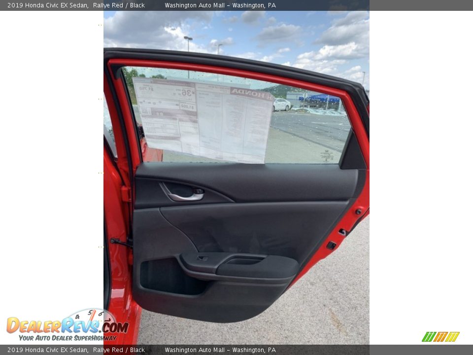 2019 Honda Civic EX Sedan Rallye Red / Black Photo #22