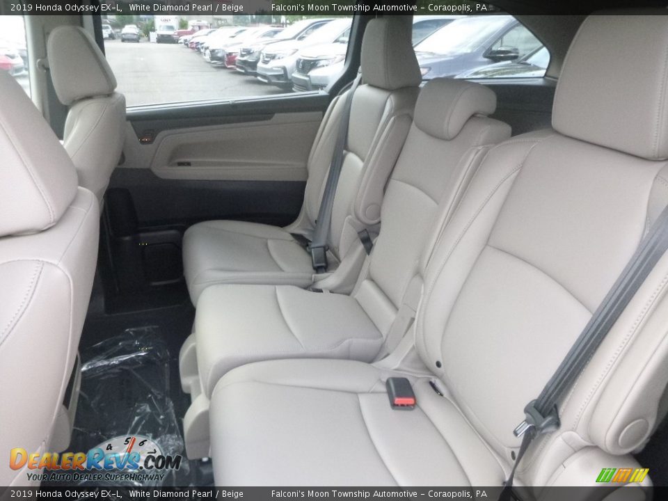 2019 Honda Odyssey EX-L White Diamond Pearl / Beige Photo #9