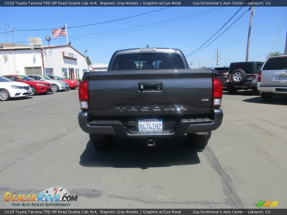 2018 Toyota Tacoma TRD Off Road Double Cab 4x4 Magnetic Gray Metallic / Graphite w/Gun Metal Photo #5