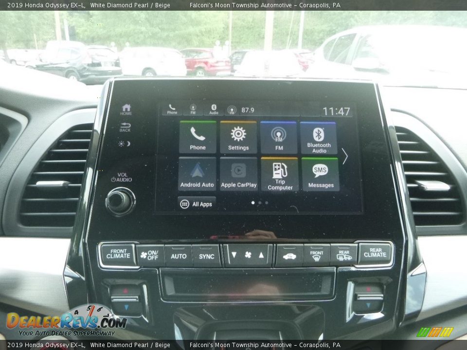 2019 Honda Odyssey EX-L White Diamond Pearl / Beige Photo #13