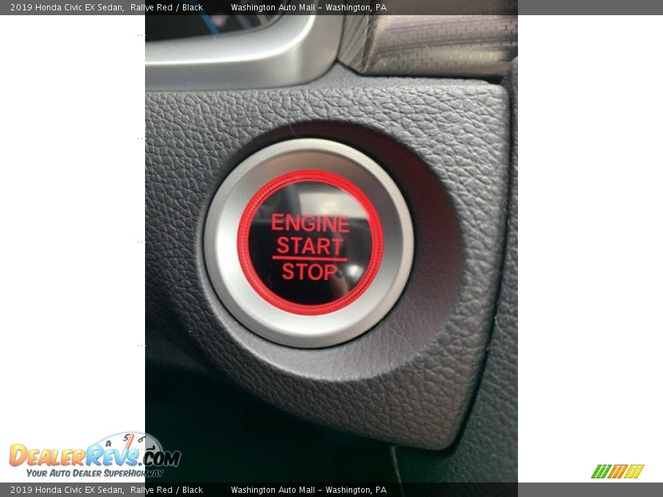 2019 Honda Civic EX Sedan Rallye Red / Black Photo #35