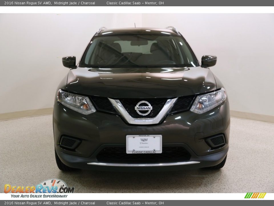 2016 Nissan Rogue SV AWD Midnight Jade / Charcoal Photo #2
