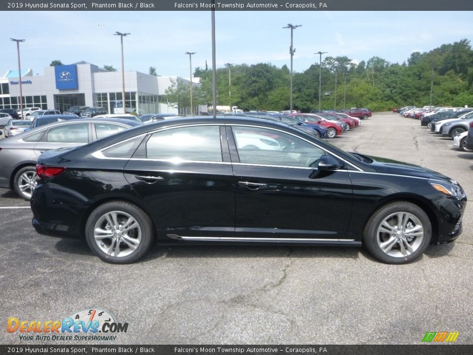 2019 Hyundai Sonata Sport Phantom Black / Black Photo #1