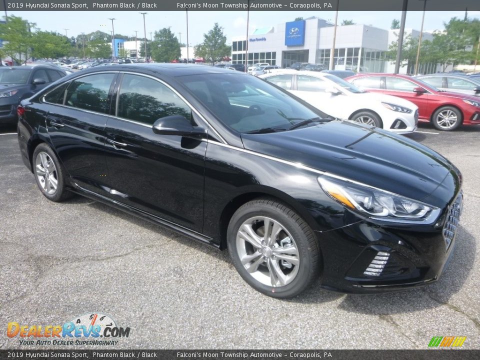 2019 Hyundai Sonata Sport Phantom Black / Black Photo #3