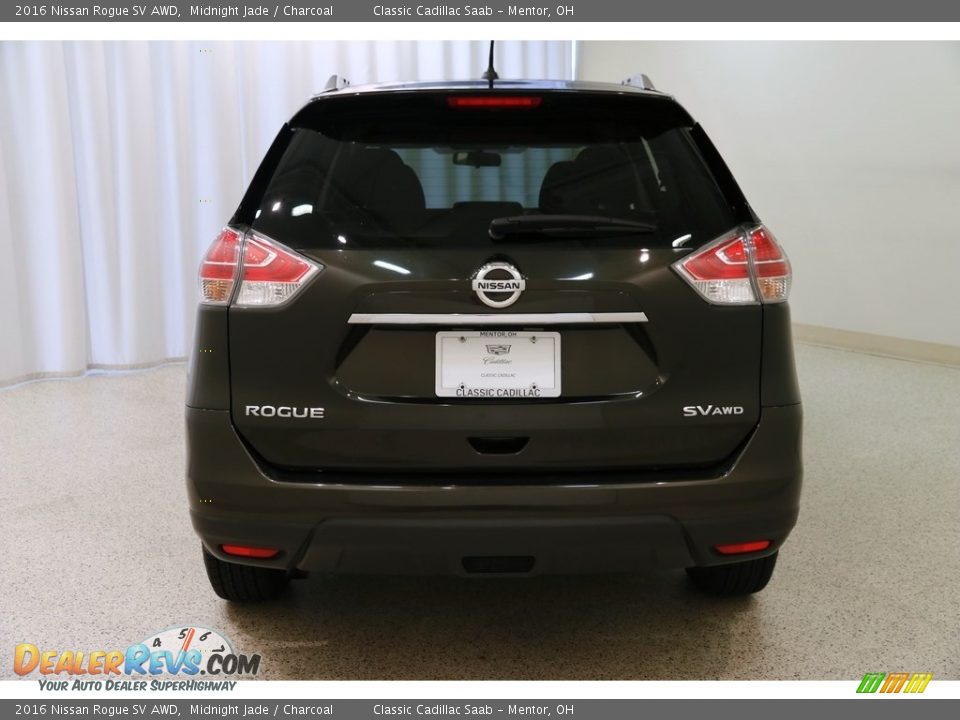 2016 Nissan Rogue SV AWD Midnight Jade / Charcoal Photo #19