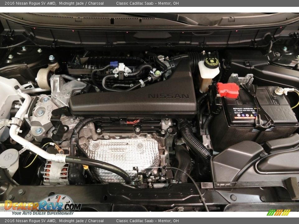 2016 Nissan Rogue SV AWD Midnight Jade / Charcoal Photo #20