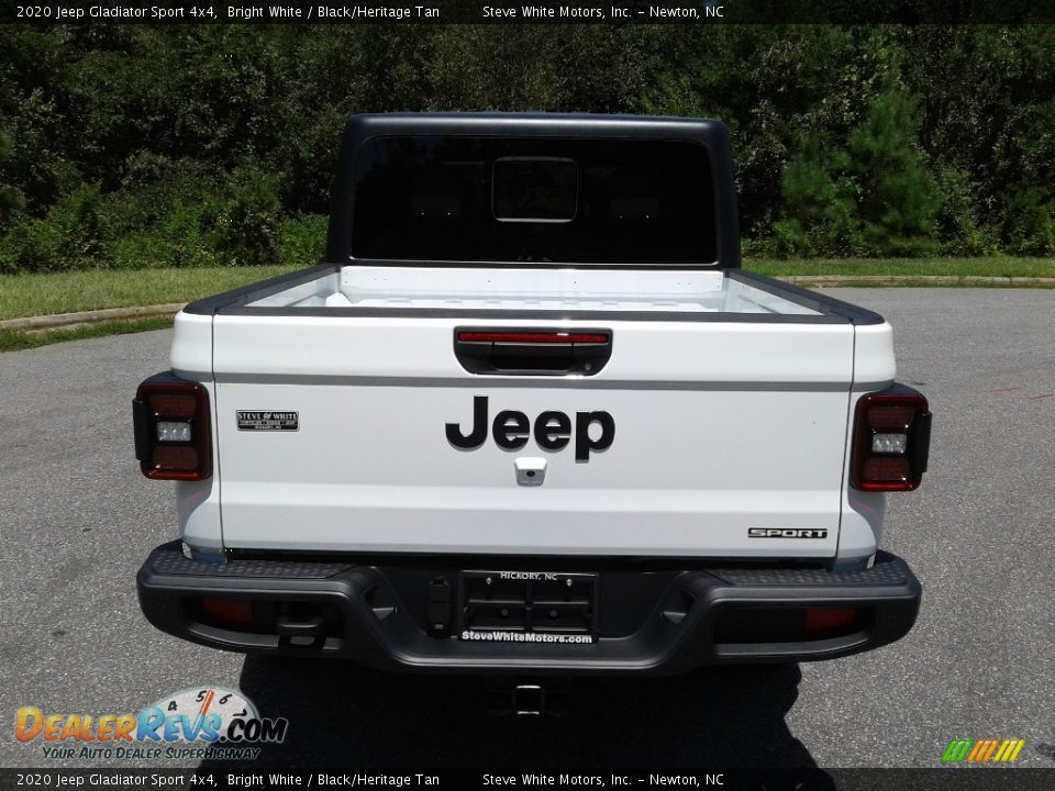 2020 Jeep Gladiator Sport 4x4 Bright White / Black/Heritage Tan Photo #7