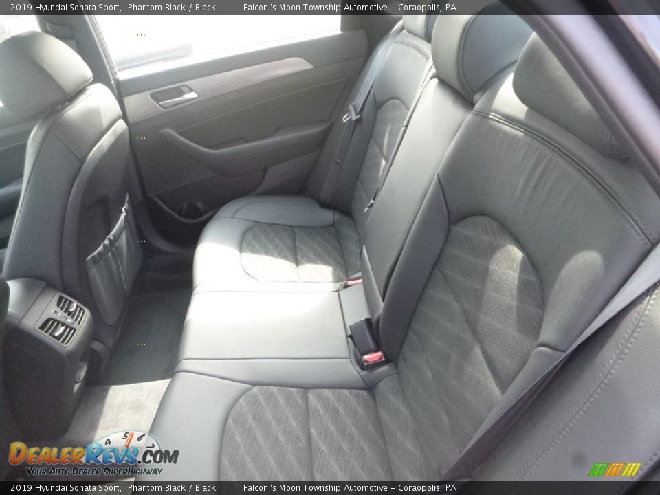 2019 Hyundai Sonata Sport Phantom Black / Black Photo #8