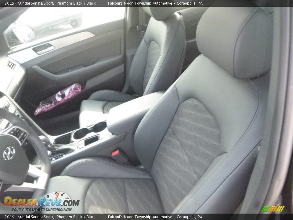 2019 Hyundai Sonata Sport Phantom Black / Black Photo #10