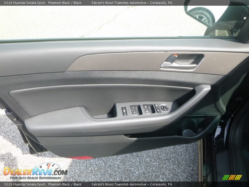 2019 Hyundai Sonata Sport Phantom Black / Black Photo #11