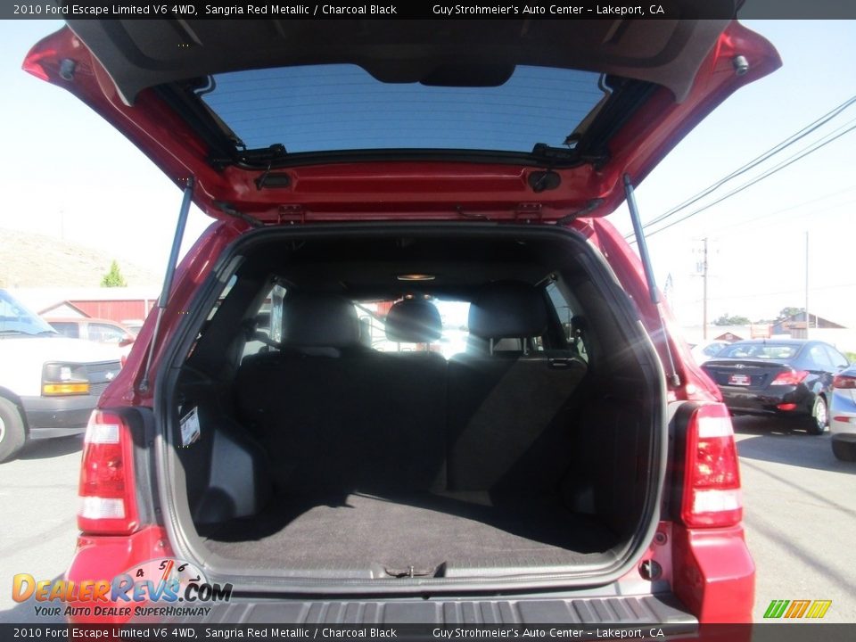 2010 Ford Escape Limited V6 4WD Sangria Red Metallic / Charcoal Black Photo #9