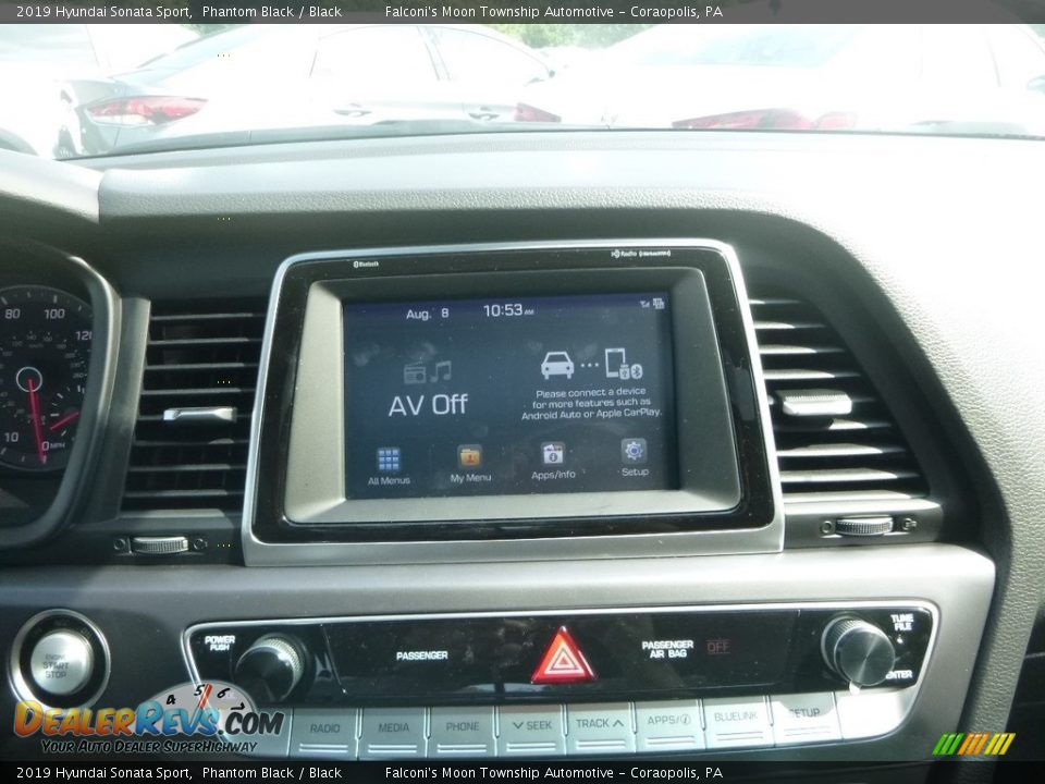 2019 Hyundai Sonata Sport Phantom Black / Black Photo #13