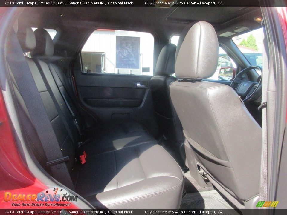 2010 Ford Escape Limited V6 4WD Sangria Red Metallic / Charcoal Black Photo #10