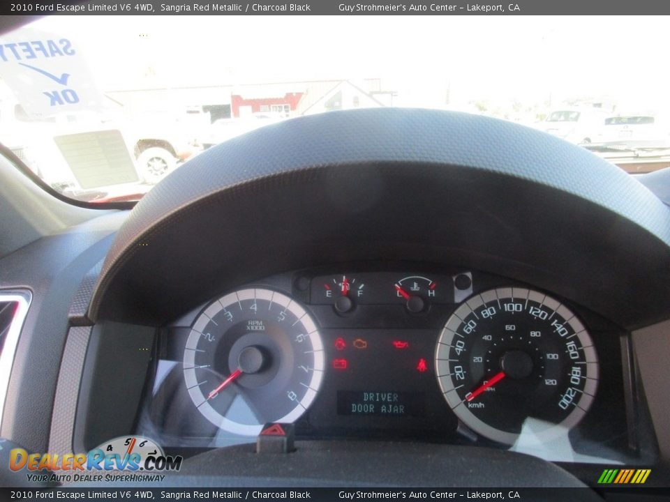 2010 Ford Escape Limited V6 4WD Sangria Red Metallic / Charcoal Black Photo #19