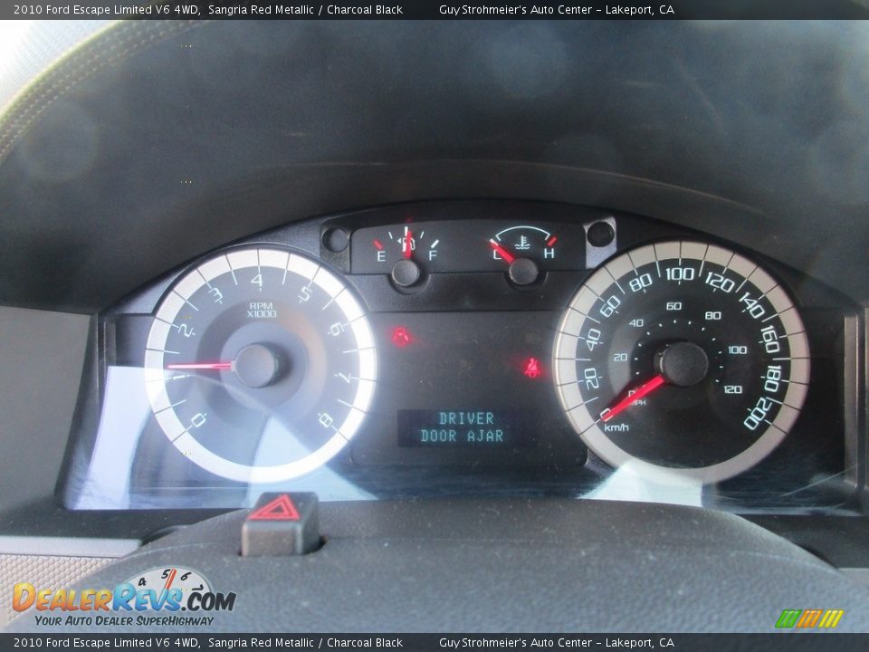 2010 Ford Escape Limited V6 4WD Sangria Red Metallic / Charcoal Black Photo #20