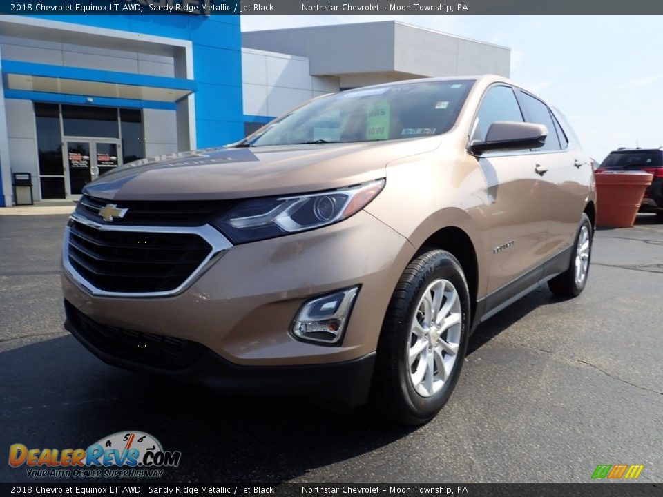 2018 Chevrolet Equinox LT AWD Sandy Ridge Metallic / Jet Black Photo #2