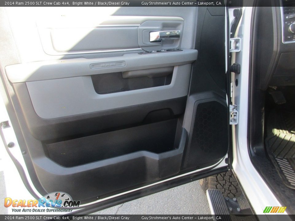 2014 Ram 2500 SLT Crew Cab 4x4 Bright White / Black/Diesel Gray Photo #11