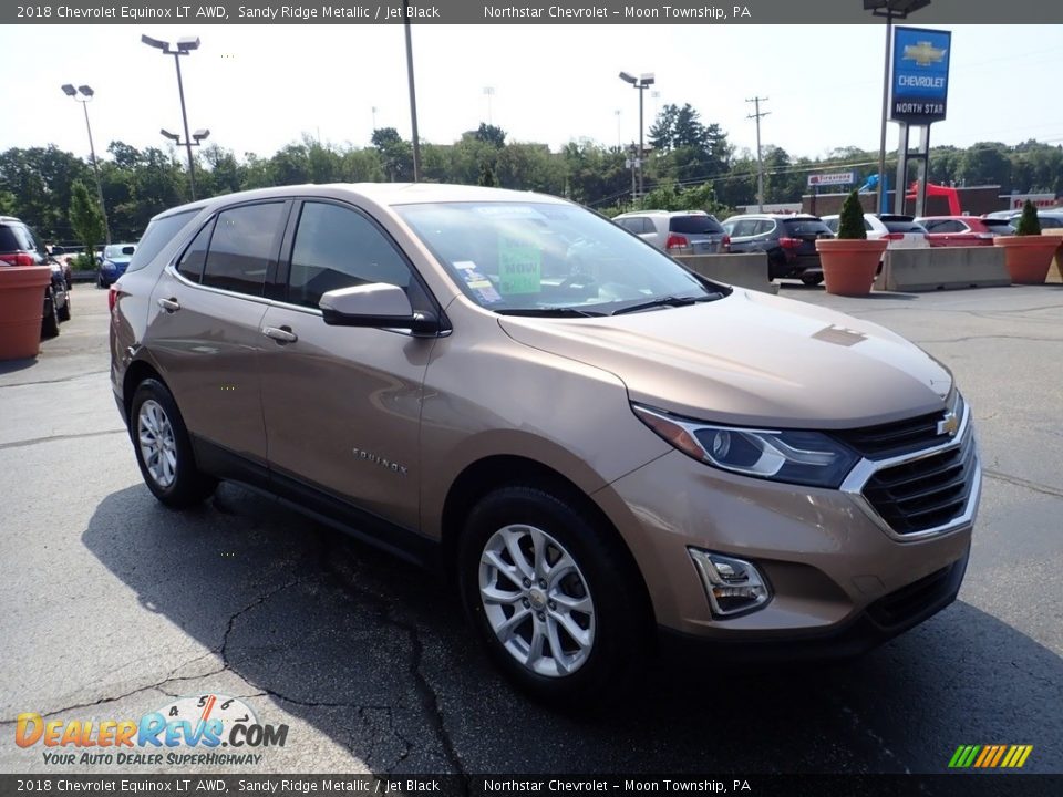 2018 Chevrolet Equinox LT AWD Sandy Ridge Metallic / Jet Black Photo #11