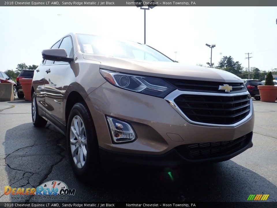 2018 Chevrolet Equinox LT AWD Sandy Ridge Metallic / Jet Black Photo #12