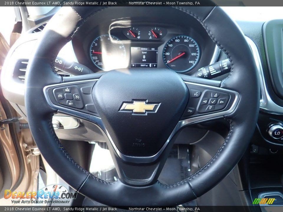 2018 Chevrolet Equinox LT AWD Sandy Ridge Metallic / Jet Black Photo #26