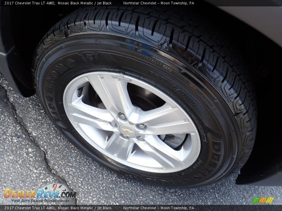 2017 Chevrolet Trax LT AWD Mosaic Black Metallic / Jet Black Photo #14