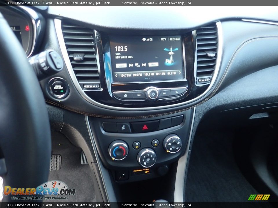 2017 Chevrolet Trax LT AWD Mosaic Black Metallic / Jet Black Photo #27