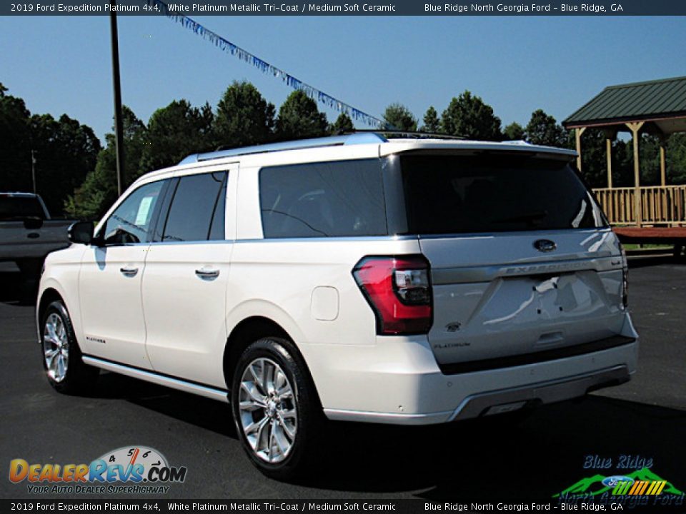 2019 Ford Expedition Platinum 4x4 White Platinum Metallic Tri-Coat / Medium Soft Ceramic Photo #3