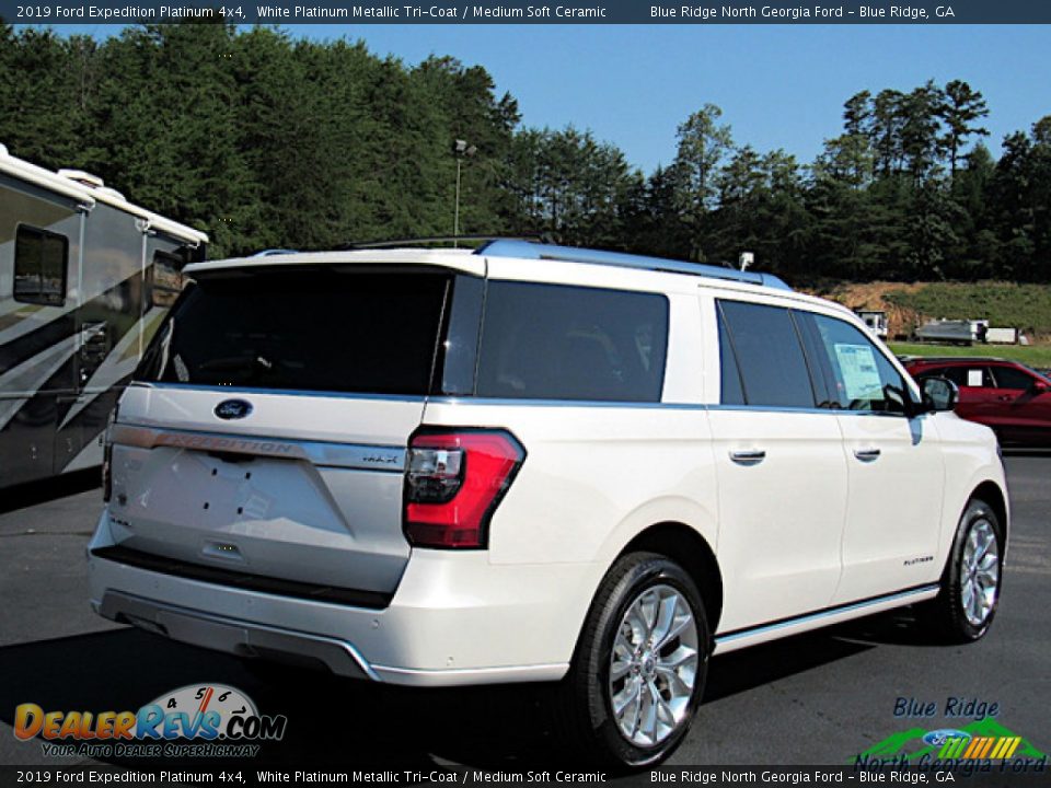 2019 Ford Expedition Platinum 4x4 White Platinum Metallic Tri-Coat / Medium Soft Ceramic Photo #5