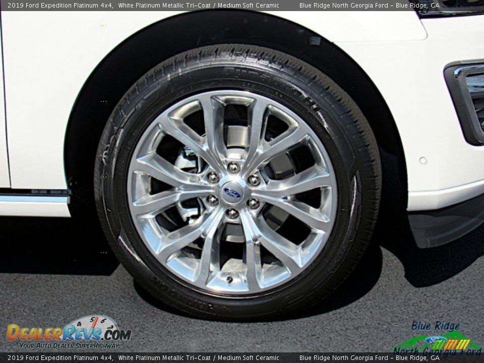 2019 Ford Expedition Platinum 4x4 White Platinum Metallic Tri-Coat / Medium Soft Ceramic Photo #9