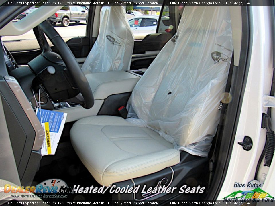 2019 Ford Expedition Platinum 4x4 White Platinum Metallic Tri-Coat / Medium Soft Ceramic Photo #10