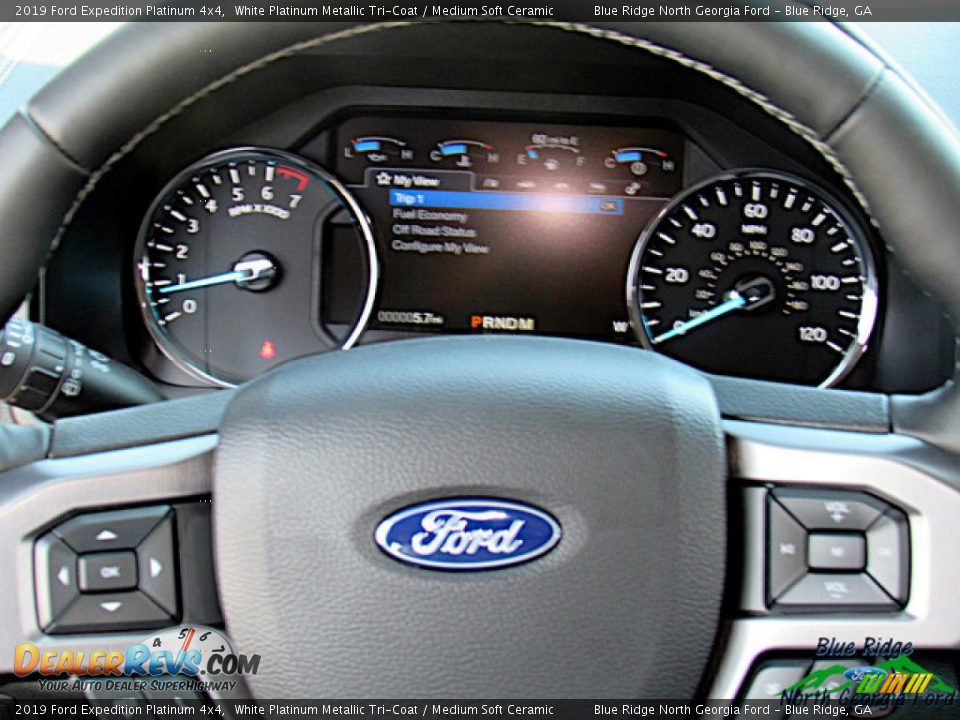 2019 Ford Expedition Platinum 4x4 White Platinum Metallic Tri-Coat / Medium Soft Ceramic Photo #19
