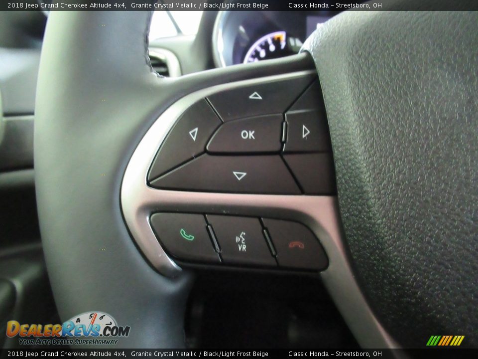 2018 Jeep Grand Cherokee Altitude 4x4 Granite Crystal Metallic / Black/Light Frost Beige Photo #31