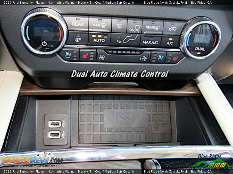 2019 Ford Expedition Platinum 4x4 White Platinum Metallic Tri-Coat / Medium Soft Ceramic Photo #25