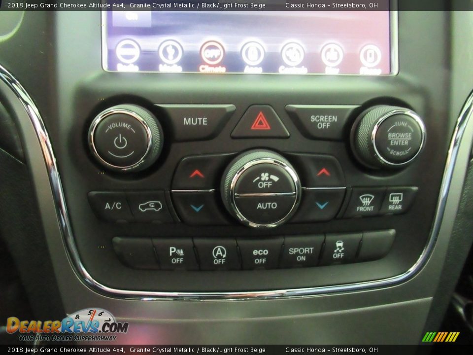 2018 Jeep Grand Cherokee Altitude 4x4 Granite Crystal Metallic / Black/Light Frost Beige Photo #34