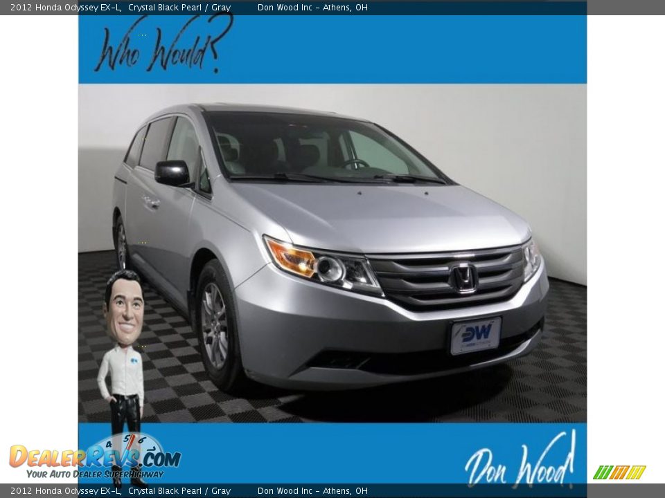 2012 Honda Odyssey EX-L Crystal Black Pearl / Gray Photo #1