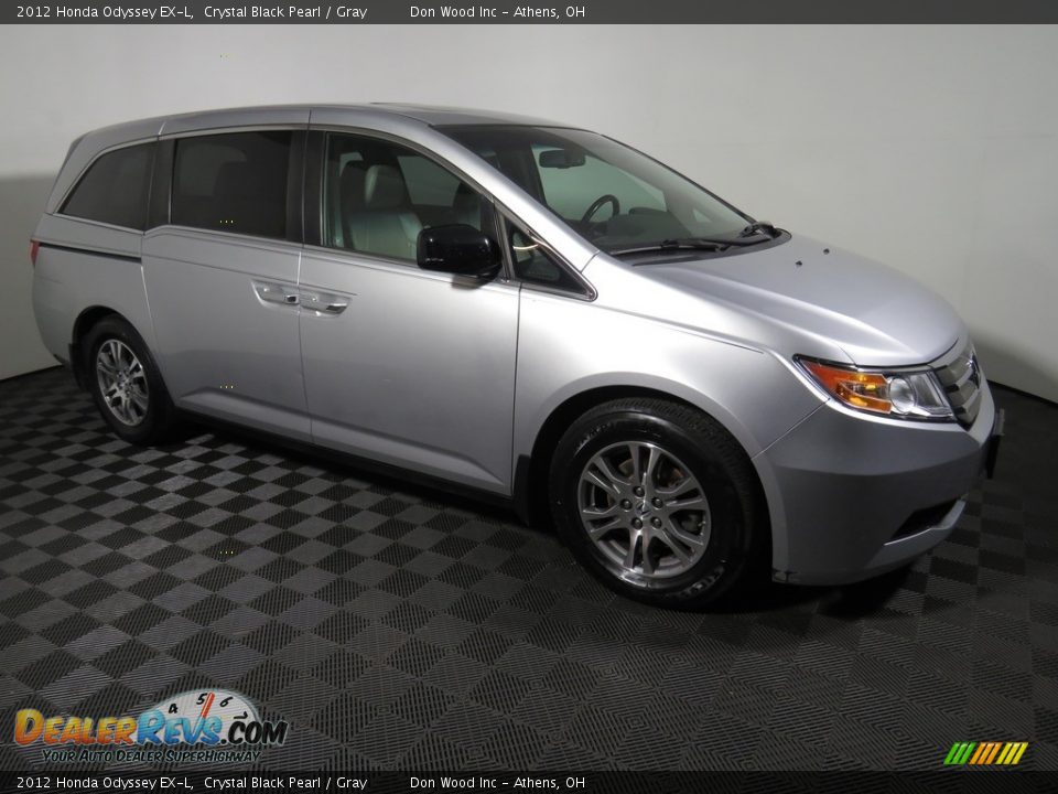 2012 Honda Odyssey EX-L Crystal Black Pearl / Gray Photo #3