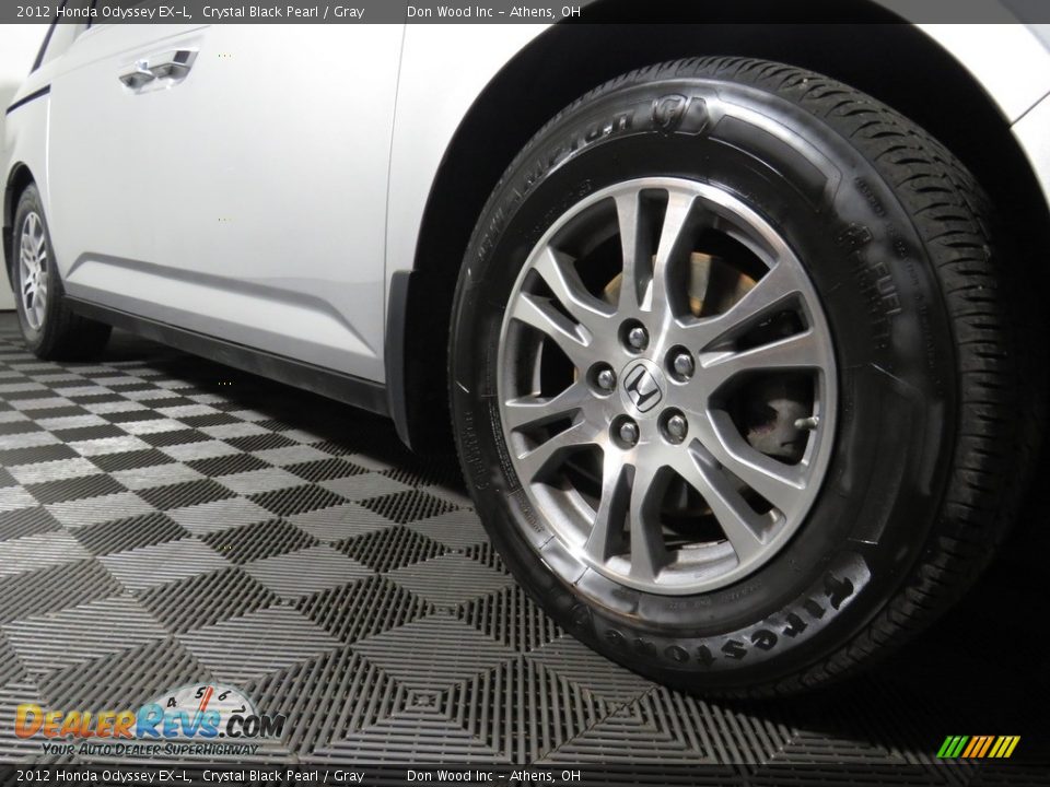 2012 Honda Odyssey EX-L Crystal Black Pearl / Gray Photo #4