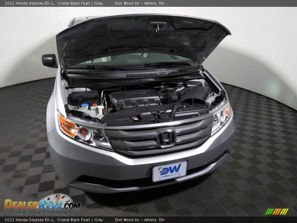 2012 Honda Odyssey EX-L Crystal Black Pearl / Gray Photo #6