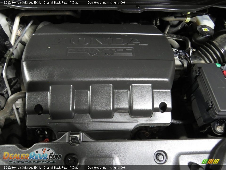 2012 Honda Odyssey EX-L Crystal Black Pearl / Gray Photo #7