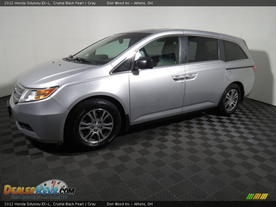 2012 Honda Odyssey EX-L Crystal Black Pearl / Gray Photo #8