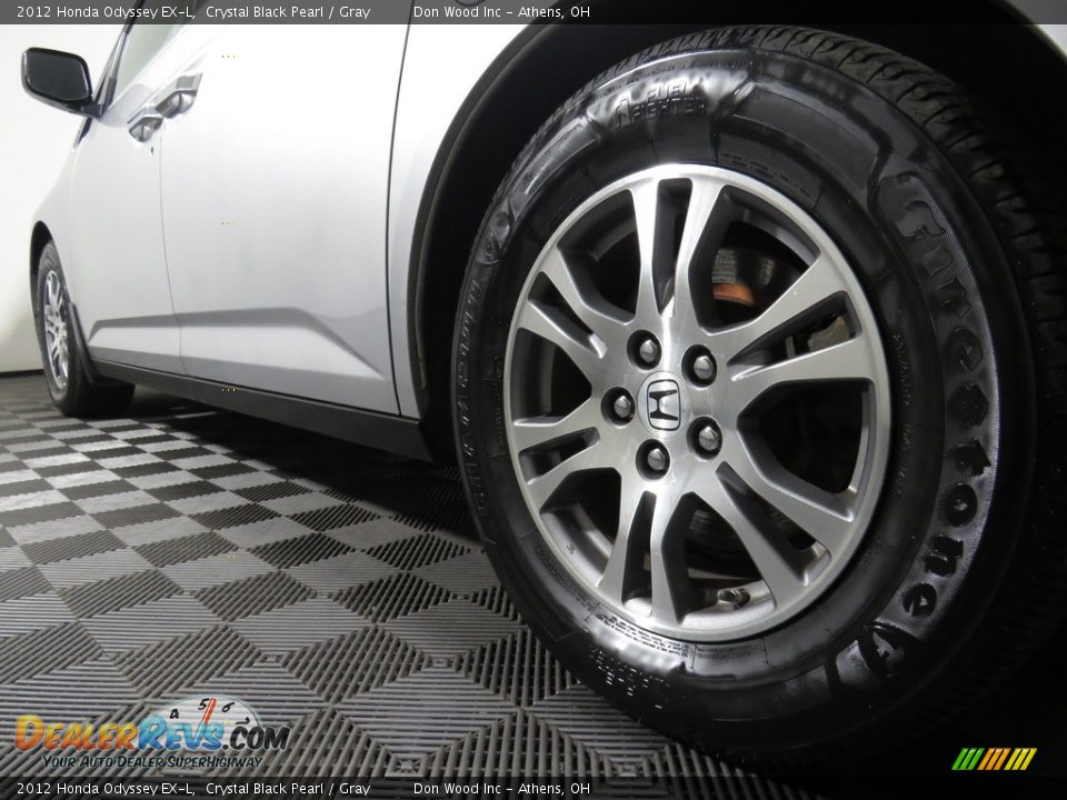 2012 Honda Odyssey EX-L Crystal Black Pearl / Gray Photo #11