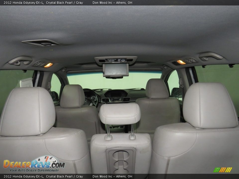 2012 Honda Odyssey EX-L Crystal Black Pearl / Gray Photo #14