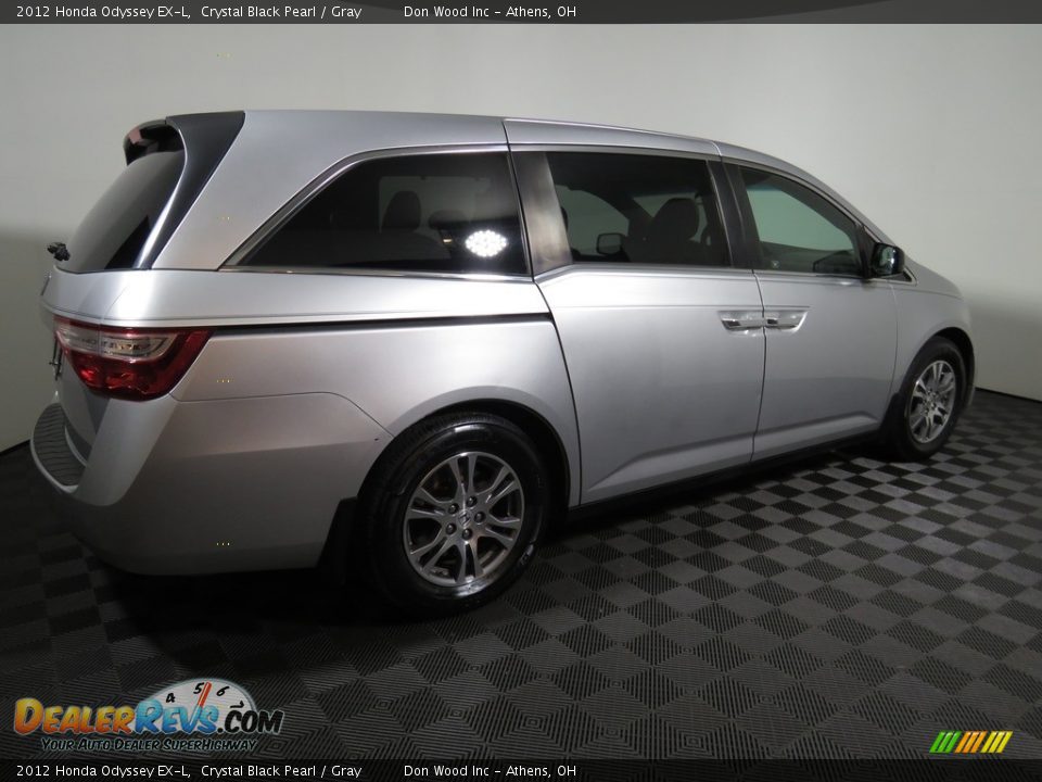 2012 Honda Odyssey EX-L Crystal Black Pearl / Gray Photo #16